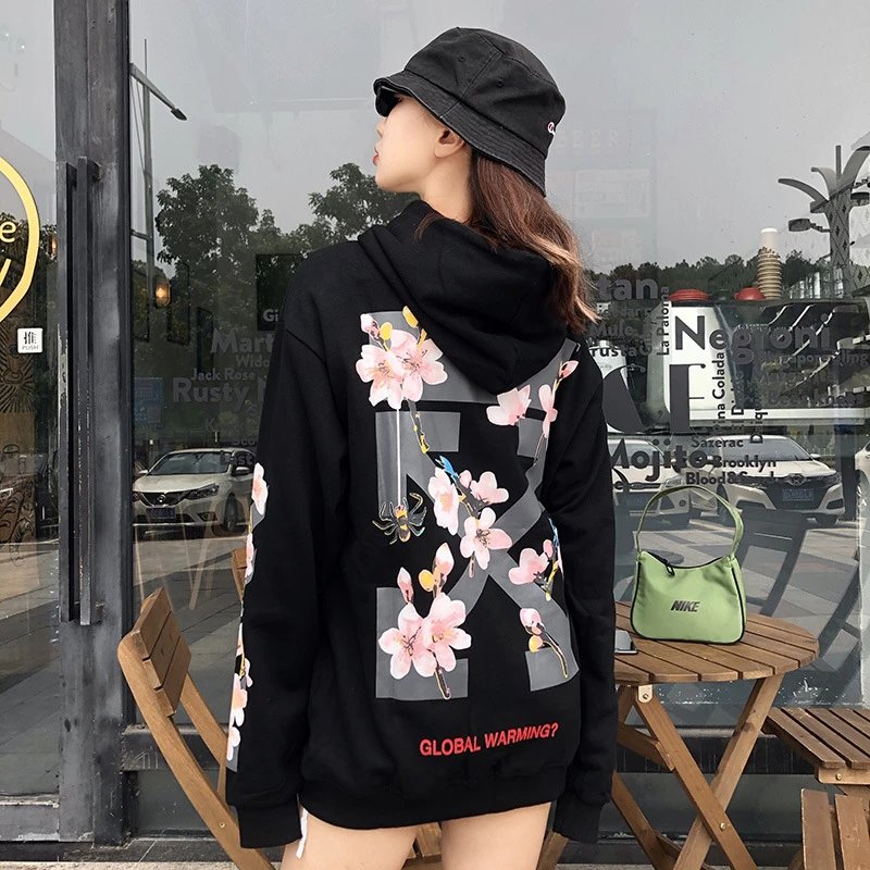 Off-White Diagonal Arrow Zip-Up Hoodie White - 15