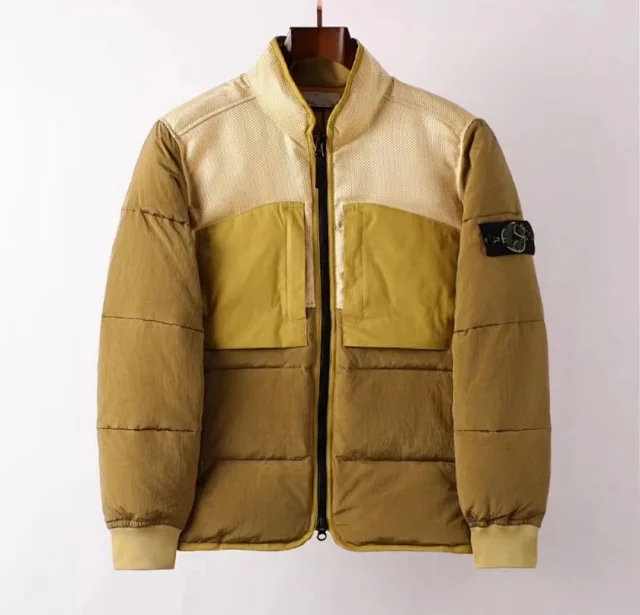 Unbranded Jackets Padded zip-up jacket with textured yoke, chest pockets, and sleeve badge product detail image 11