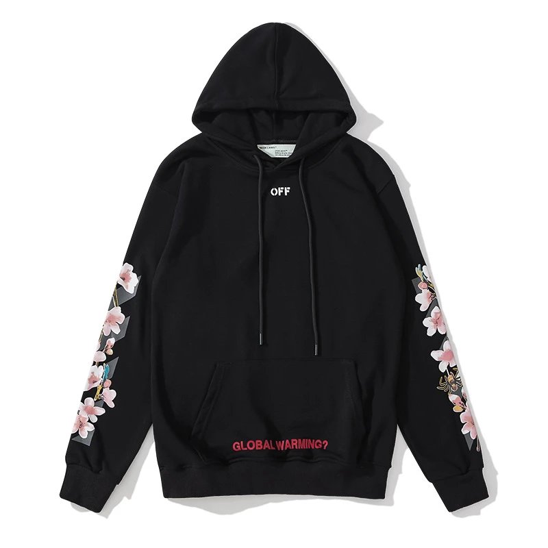 Off-White Diagonal Arrow Zip-Up Hoodie White - 21