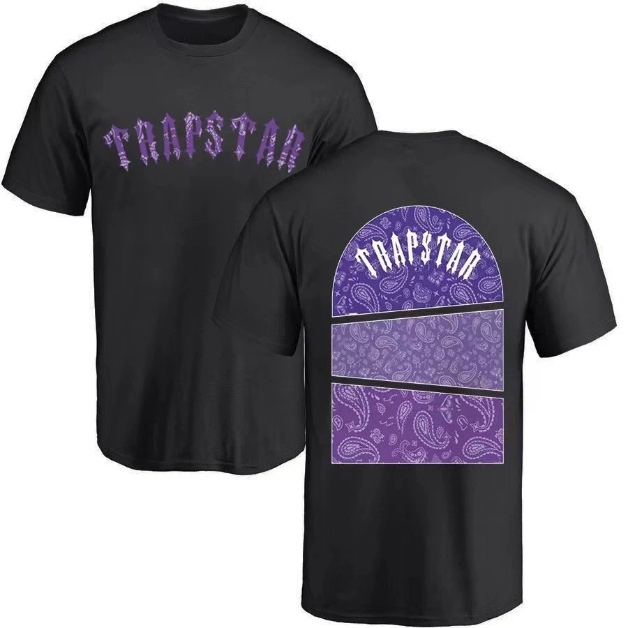 Trapstar Purple Paisley Hoodie White - 11