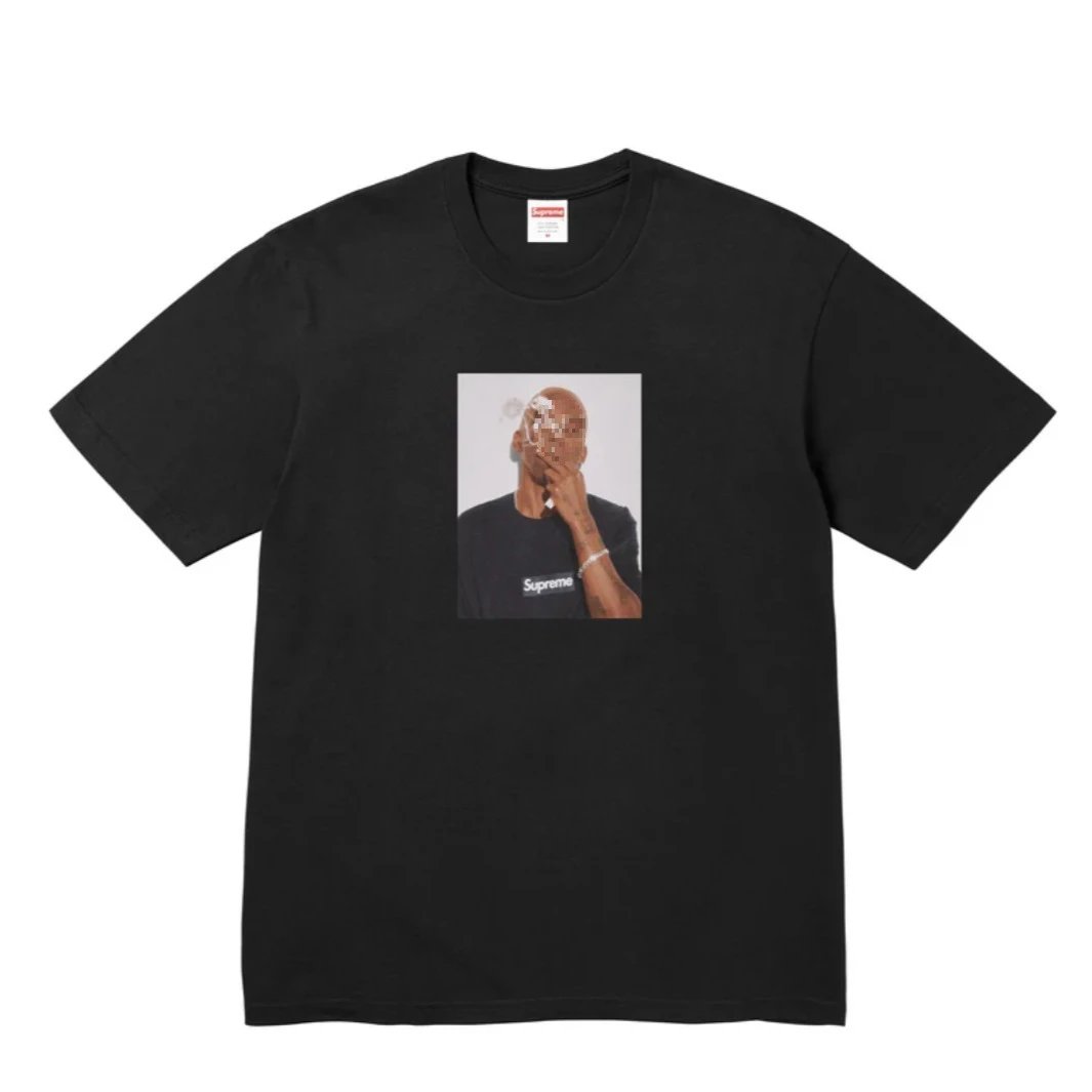 B414 # Dean T-shirt Black (Printed)