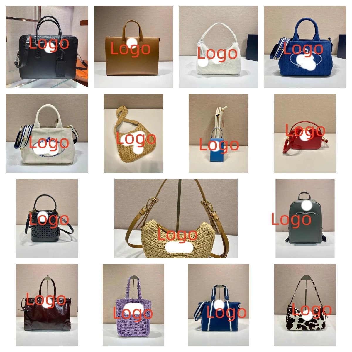 Canvas Crossbody Shopping Bag
