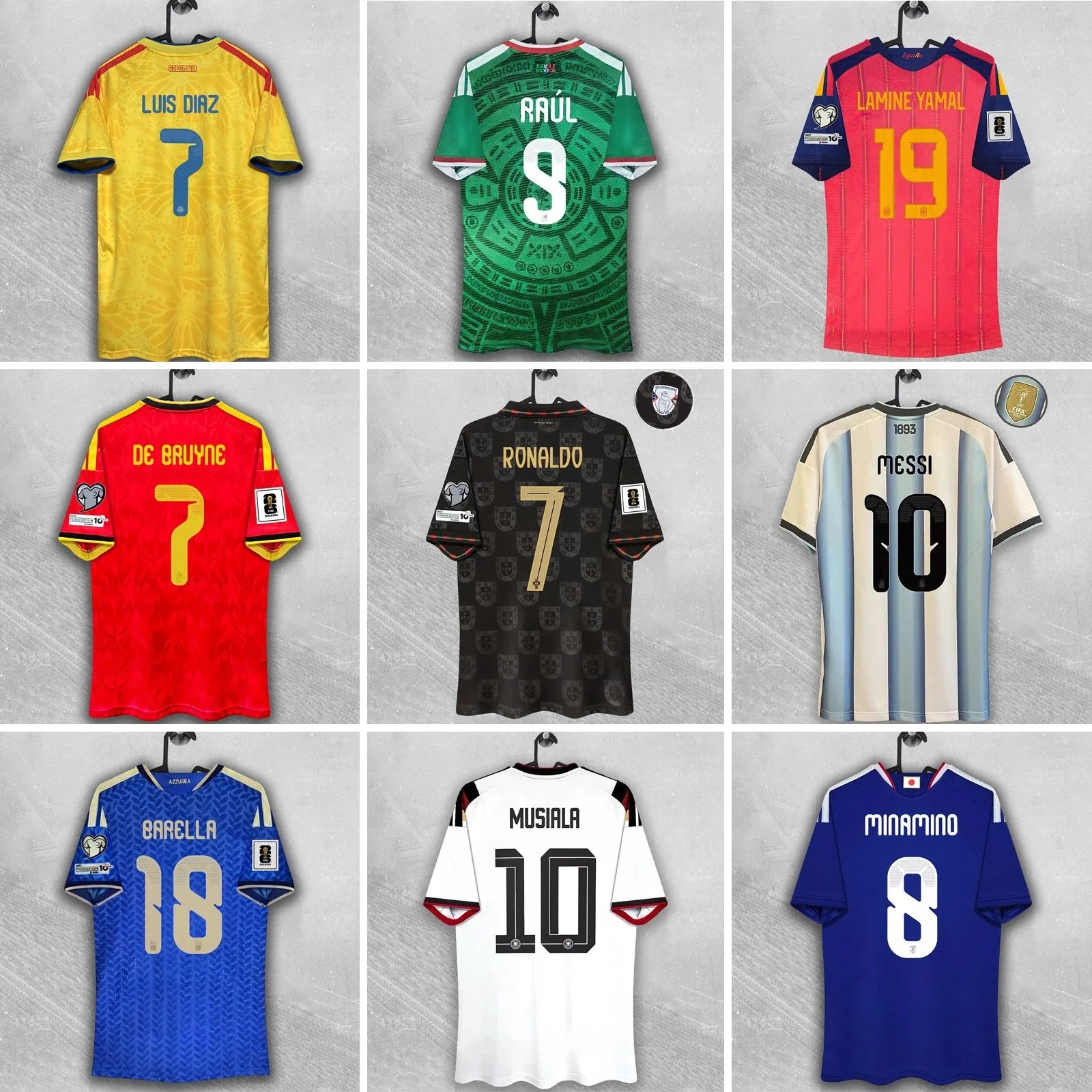 [DX1] 2026 World Cup Jerseys - Portugal, Brazil, Argentina, Spain, Mexico, Germany, Italy, England Player Versions (Custom Order, Non-Refundable)
