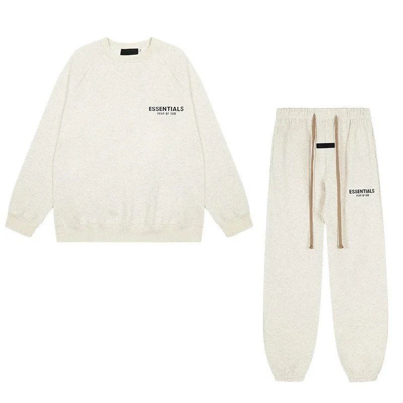 Crew Neck - Oatmeal Grey Set
