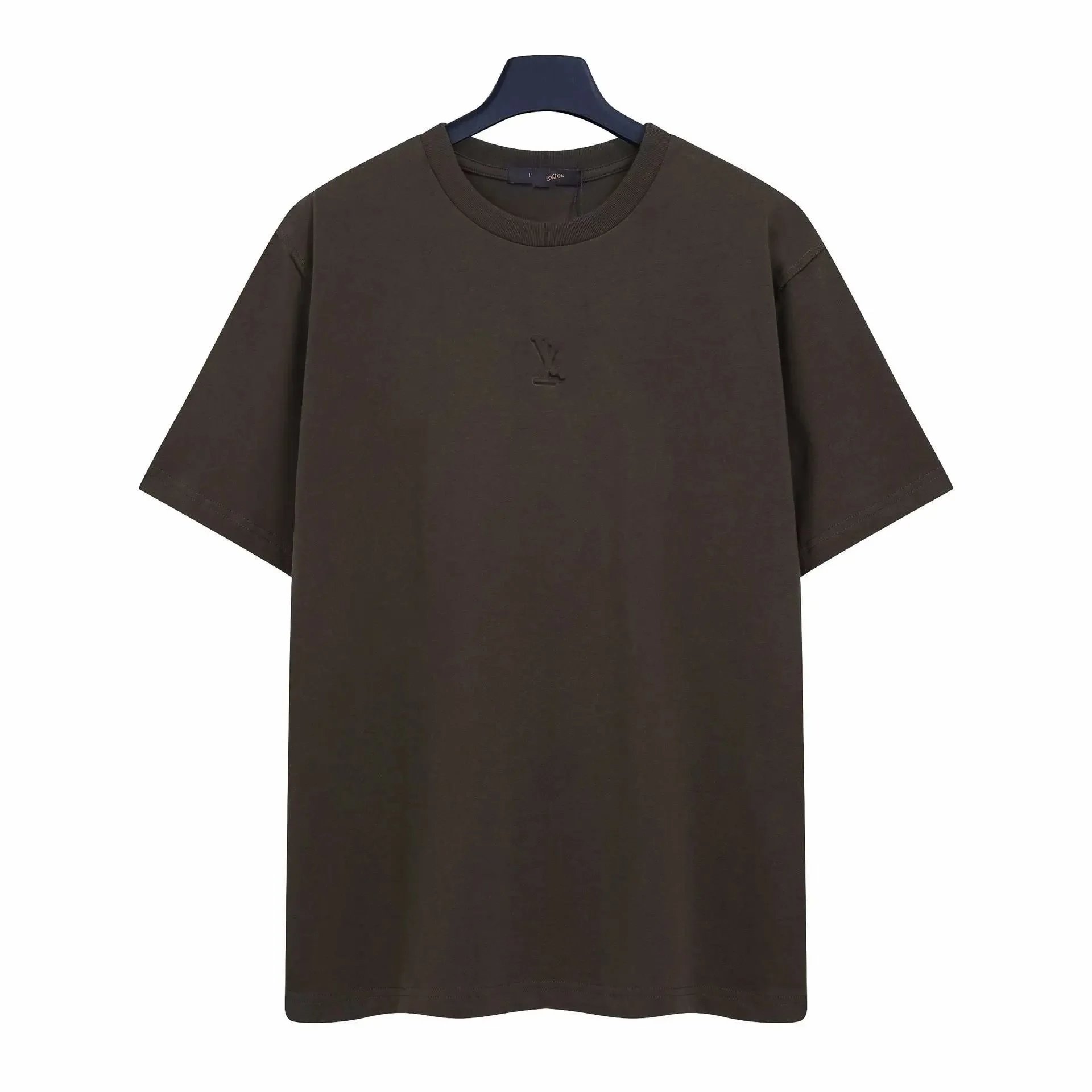 Louis Vuitton T-shirt Embroidered LV Logo Brown