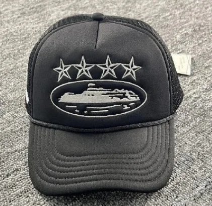 Corteiz 4Starz Alcatraz Trucker Hat Black