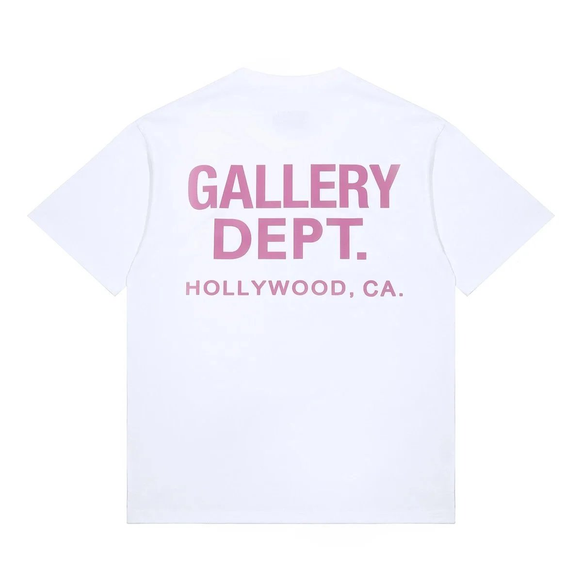 White with Magenta Lettering