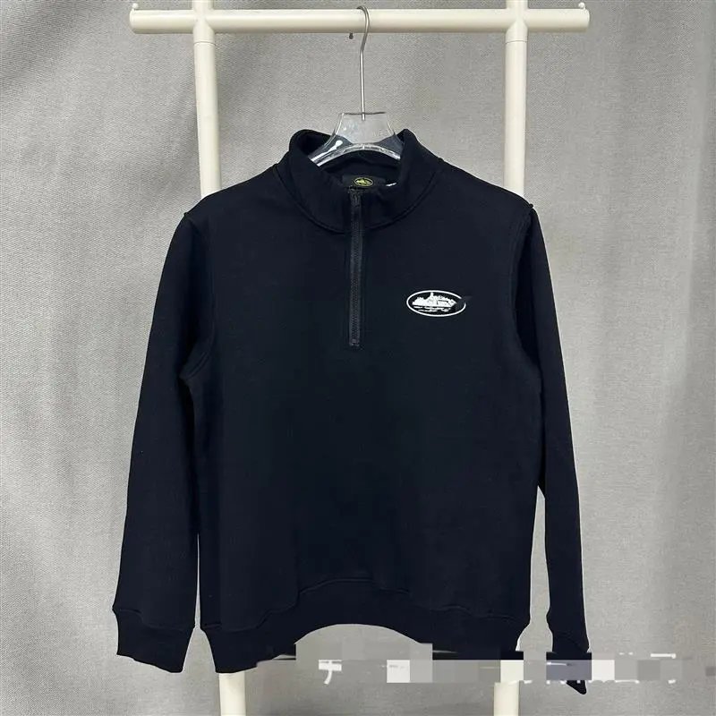 Corteiz Giapponese Sweatshirt Quarter Zip Black