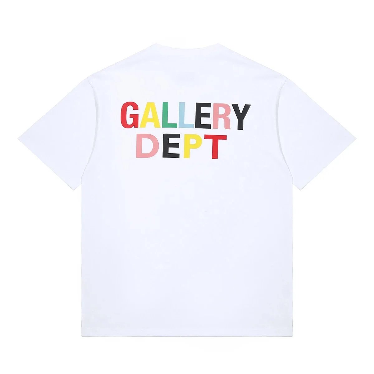 White with Colored Lettering