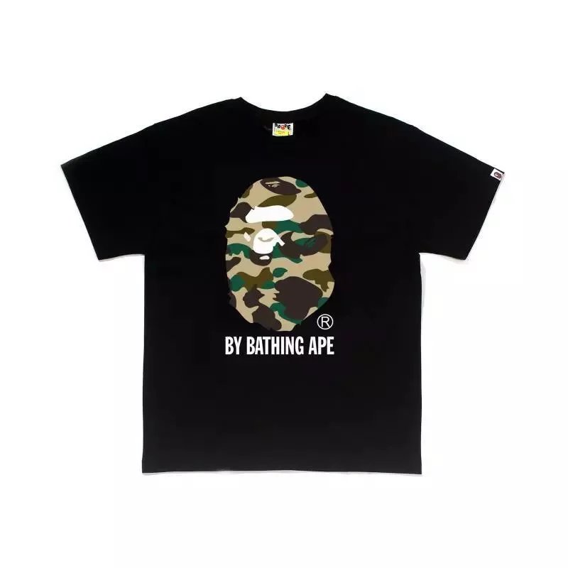 BAPE T-shirt Camo Ape Head Black