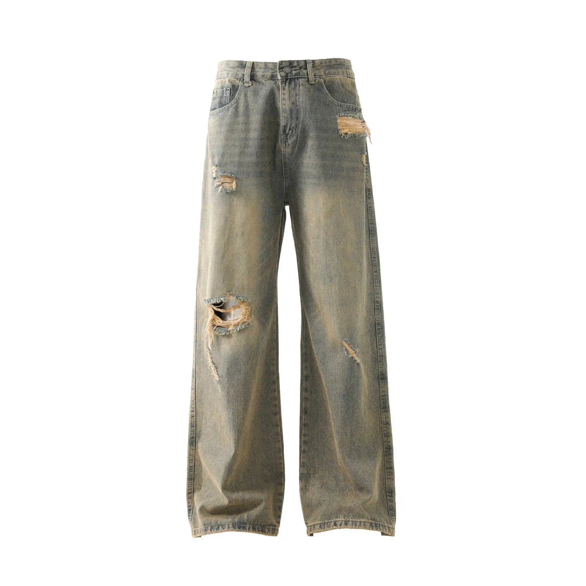 Denim wash jeans