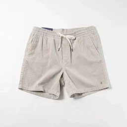 thumbnail for RL Ruff pony label loose cropped breathable couple pants embroidered summer casual cotton corduroy shorts men