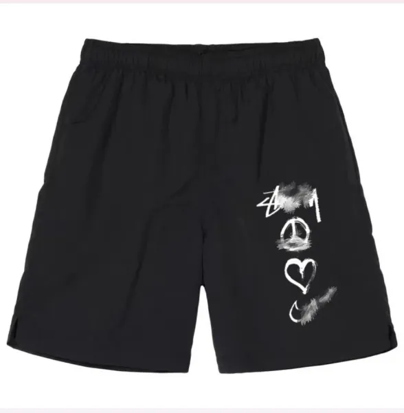 Off-White Paint Splatter Short Black Shorts - 6