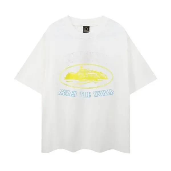 Corteiz Rules The World White T-Shirt - 7