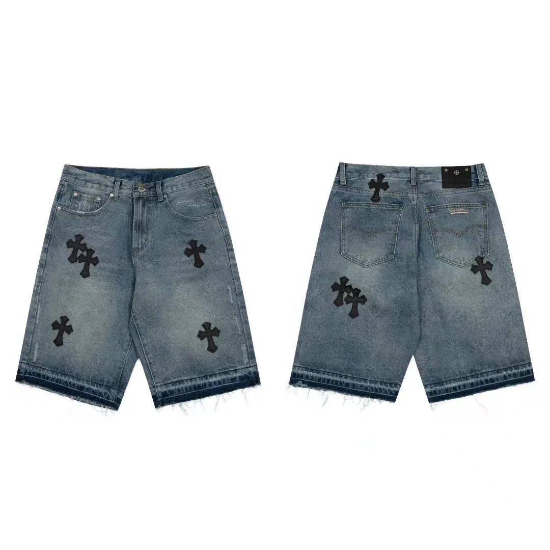 Unbranded Shorts Denim with cross patches — 03