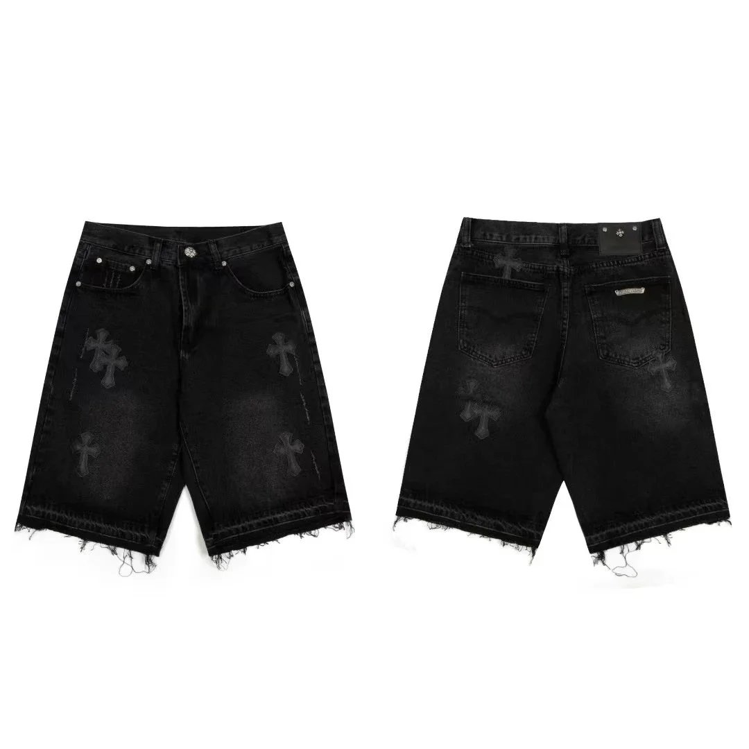 Unbranded Shorts Denim with cross patches — 06