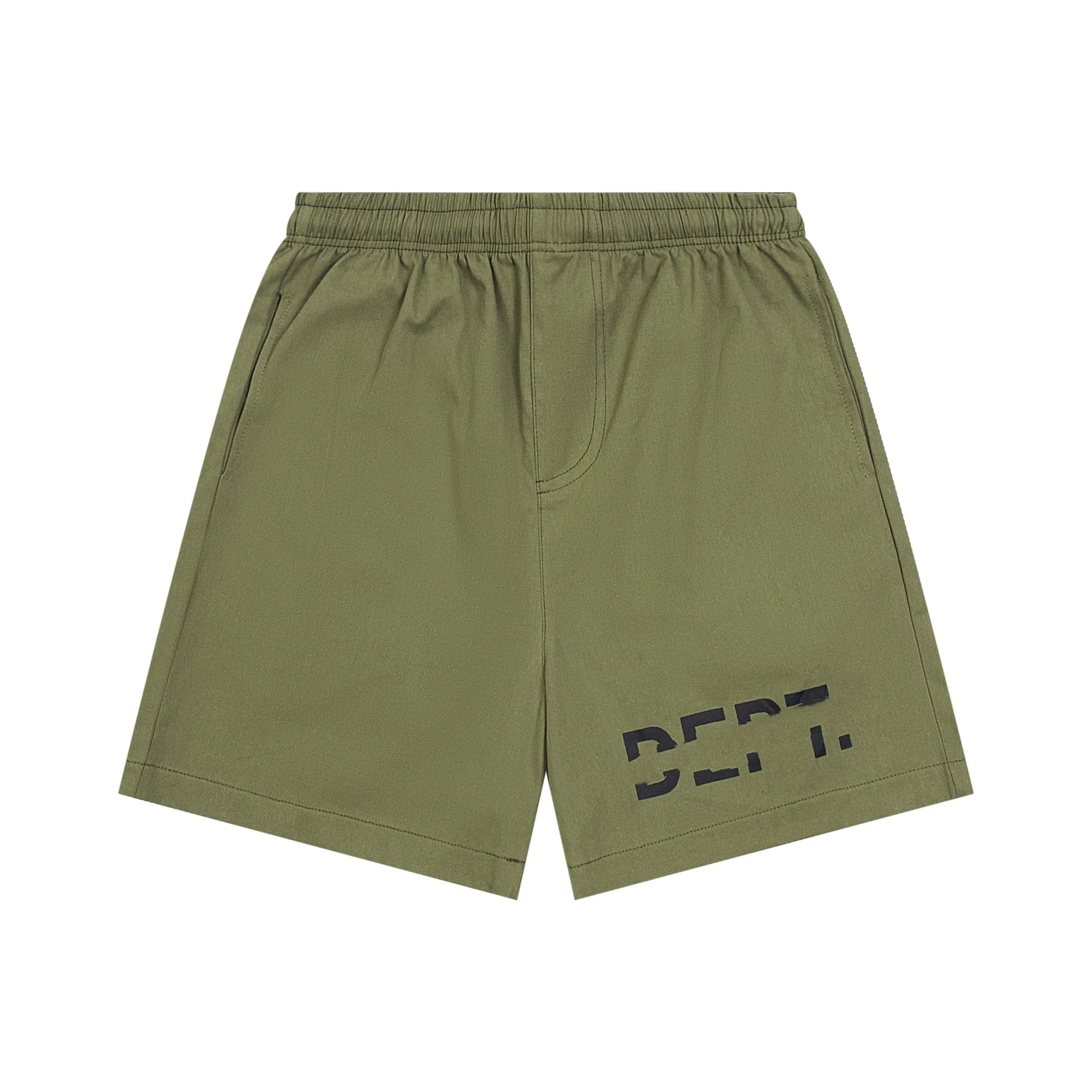 Off-White Distorted Logo 8 Print Shorts Beige - 6