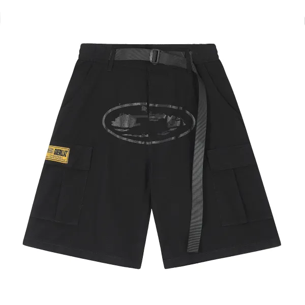 GRA ORTZ Gray Graphic Shorts - 7