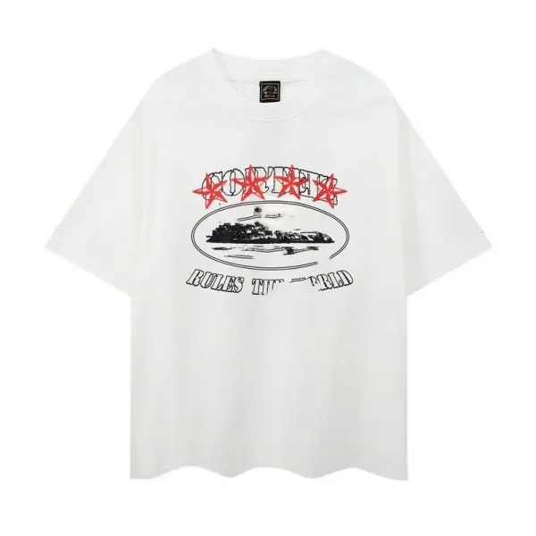 Corteiz Rules The World White T-Shirt - 3