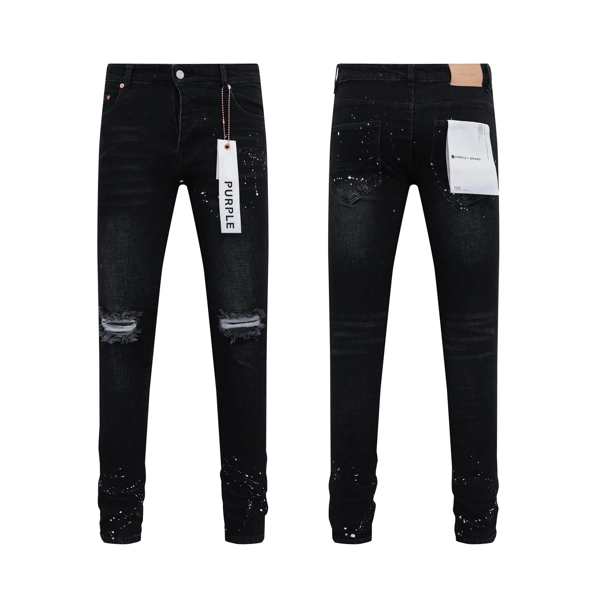 Slim Fit Distressed Jeans photo 5