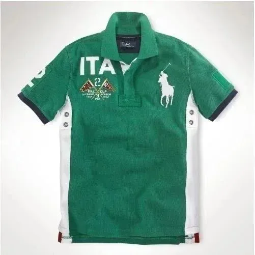 Polo Ralph Lauren ITA Polo Green Corduroy Polo - 1