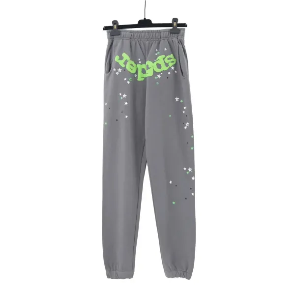 Y-3 Star Print Gray Sweatpants - 1