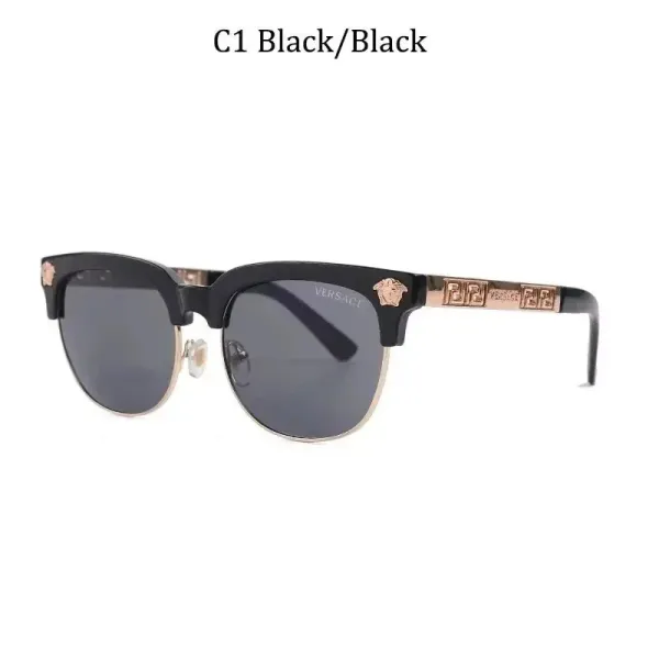 Versace Medusa Head Sunglasses Black/Black - 1