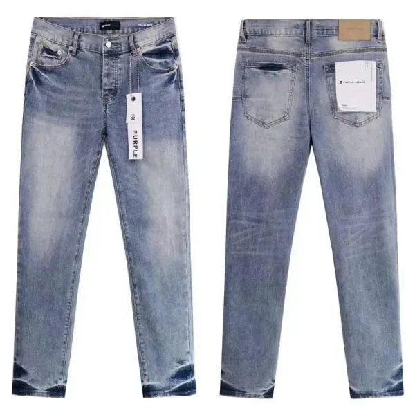 Purple Distressed Denim Jeans Collection - 3