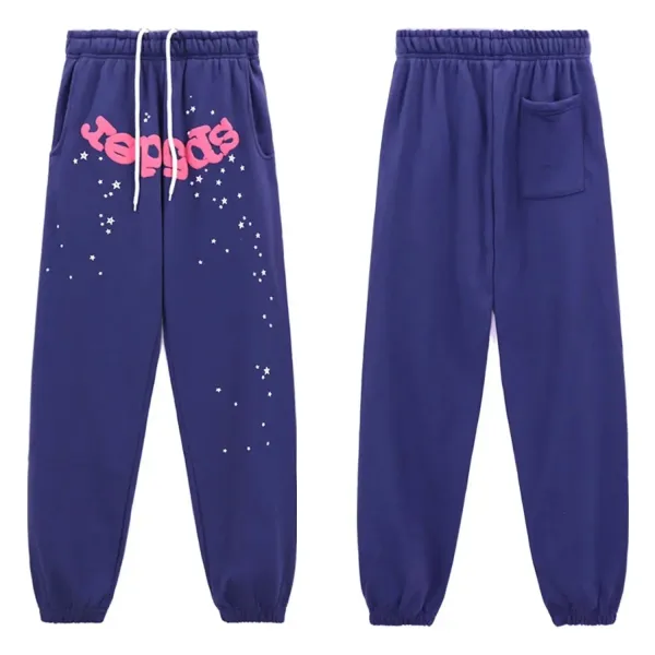 Yeezy x Adidas Sweatpants Purple Star Print Sweatpants - 1
