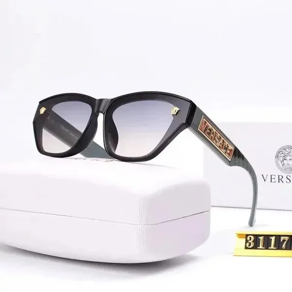 Versace Square Frame Blue Acetate Sunglasses - 12