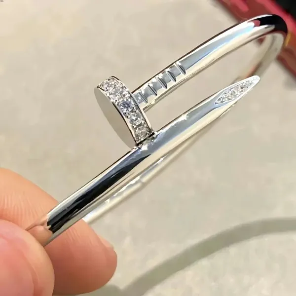 Tiffany & Co. Nail Bracelet with Diamonds Silver Bracelet - 1