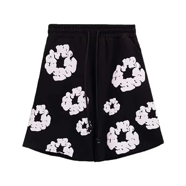 Design Scrunchie-Print Lounge Shorts Gray - 4