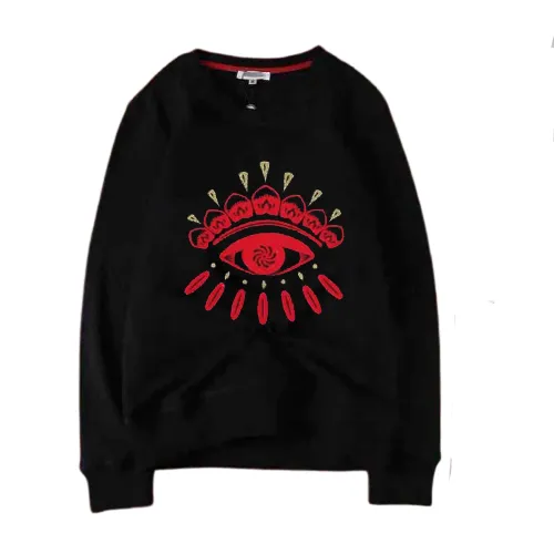Kenzo Eye Embroidered Black Hoodie - 1