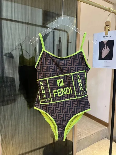 Fendi x Karl Lagerfeld Rainbow Marilyn Monogram Swimsuit - 11