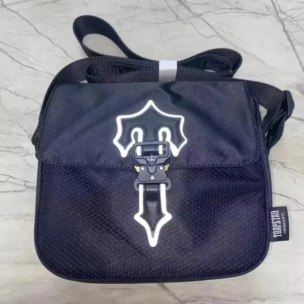 Trapstar Shield Logo Crossbody Bag Black - 1