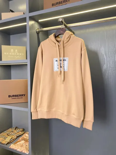 Burberry Logo Print Hoodie White - 7