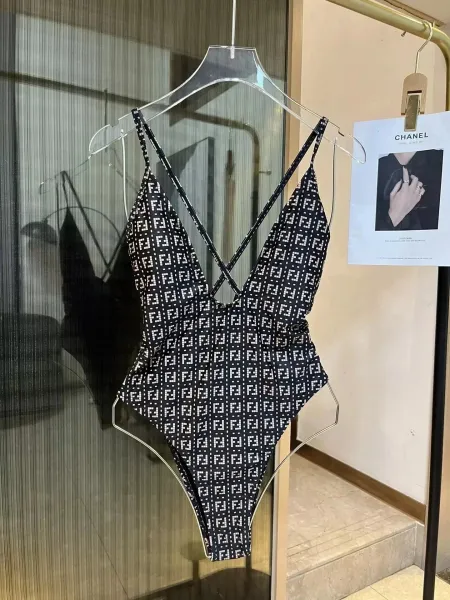 Fendi x Karl Lagerfeld Rainbow Marilyn Monogram Swimsuit - 8