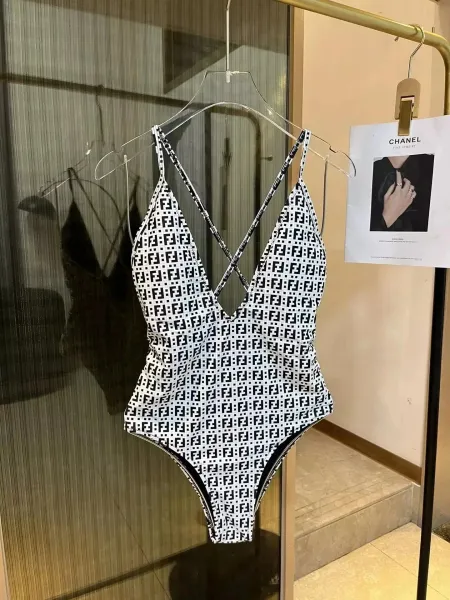 Fendi x Karl Lagerfeld Rainbow Marilyn Monogram Swimsuit - 6