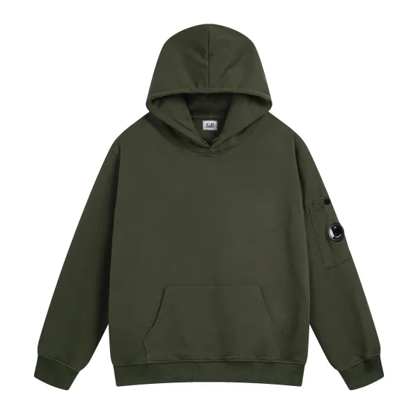 C.P. Company Logo Print Gray Hoodie - 11