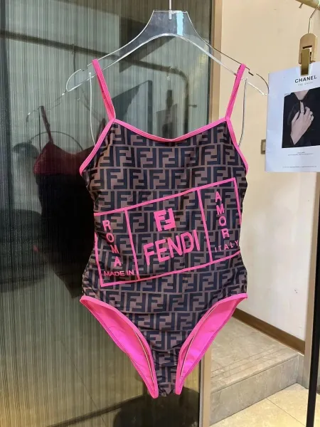 Fendi x Karl Lagerfeld Rainbow Marilyn Monogram Swimsuit - 10