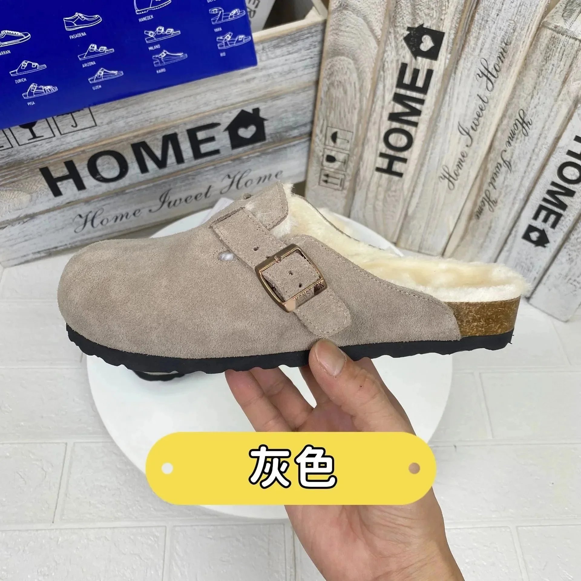 Birkenstock Slippers Boston Buckle Clogs — 05