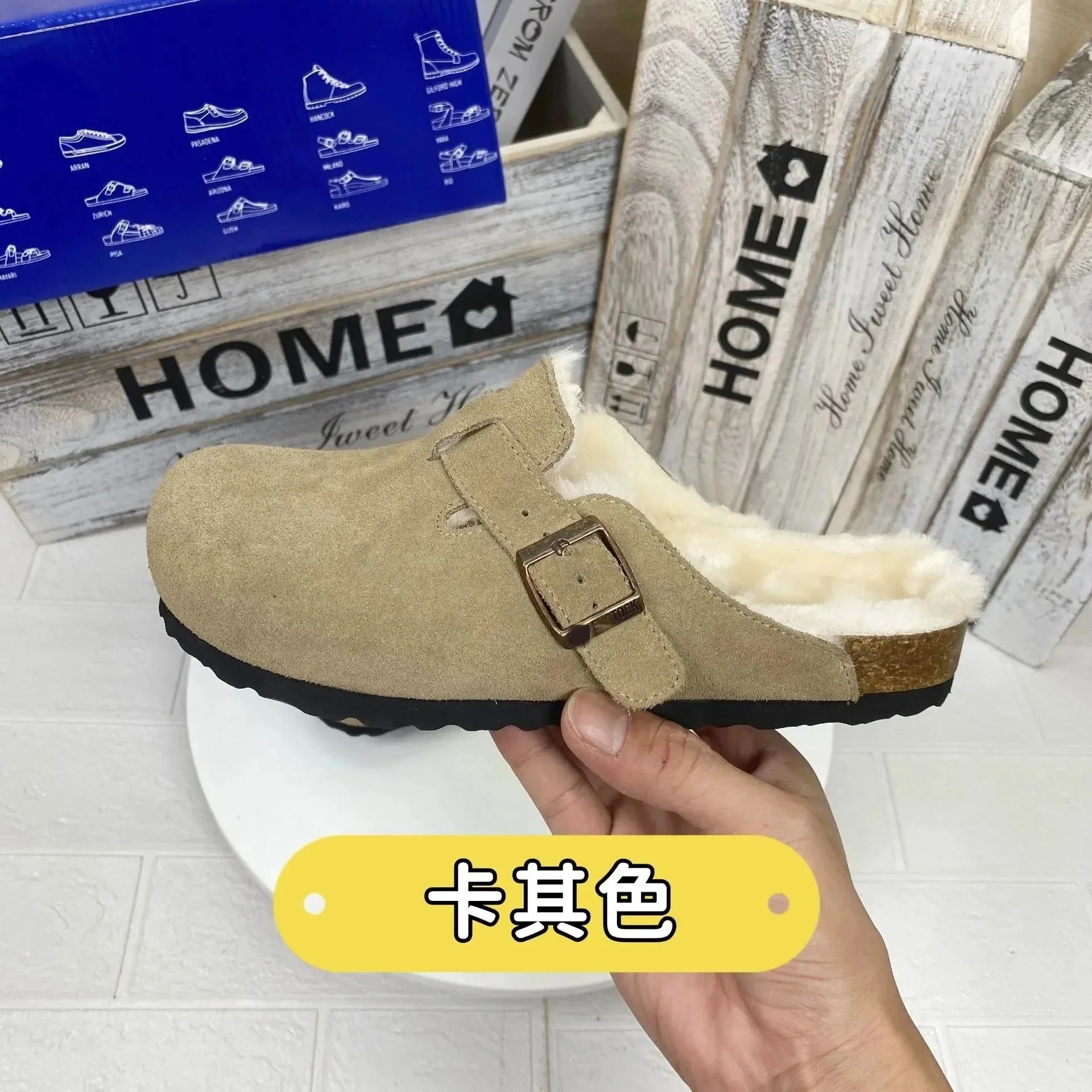 Birkenstock Slippers Boston Buckle Clogs — 20