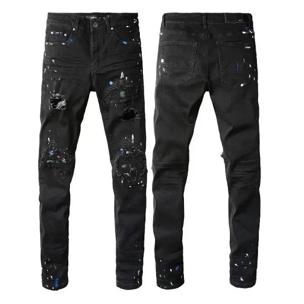 Design Utility Workwear Jeans Navy Blue Jeans - 9