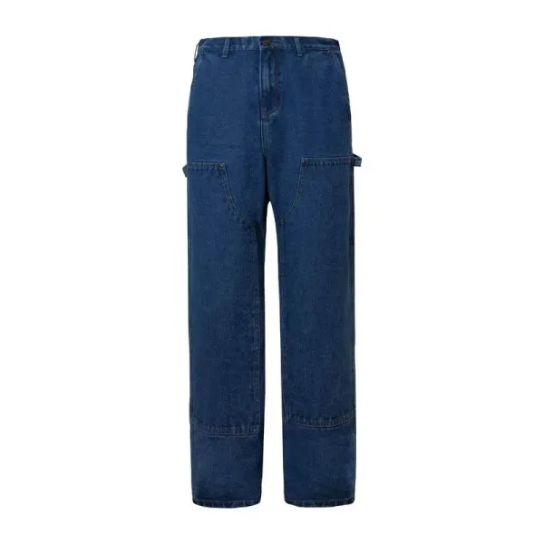 Design Utility Workwear Jeans Navy Blue Jeans - 1