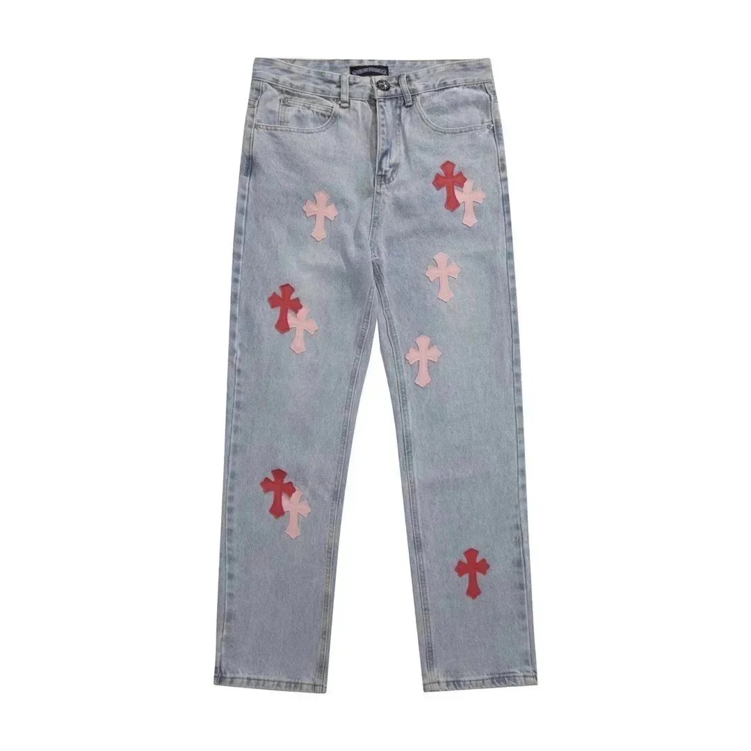 Chrome Hearts Cross Patch Denim Jeans