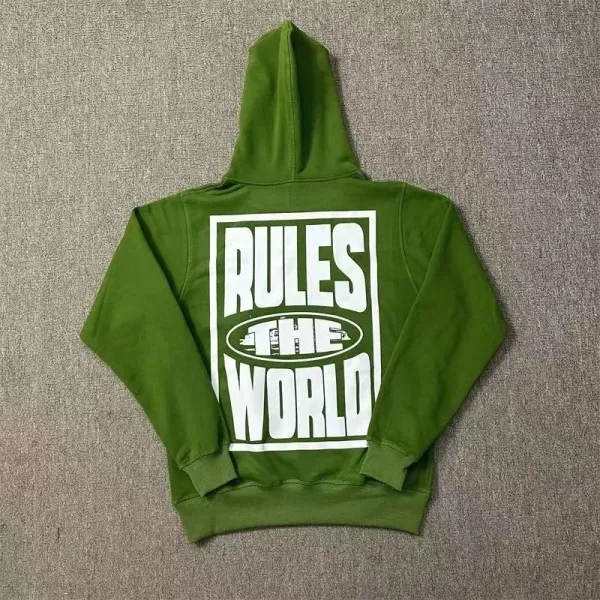 Off-White Rules The World Olive Green Hoodie - 1