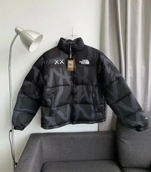 The North Face x KAWS Nuptse Jacket Black Multicolor Down-Jacket - 1