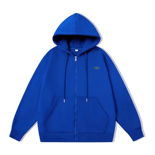 Lacoste Full-Zip Hoodie Royal Blue - 1