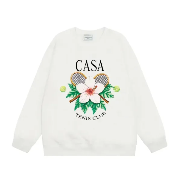 Casablanca Casa Tennis Club White Hoodie - 1