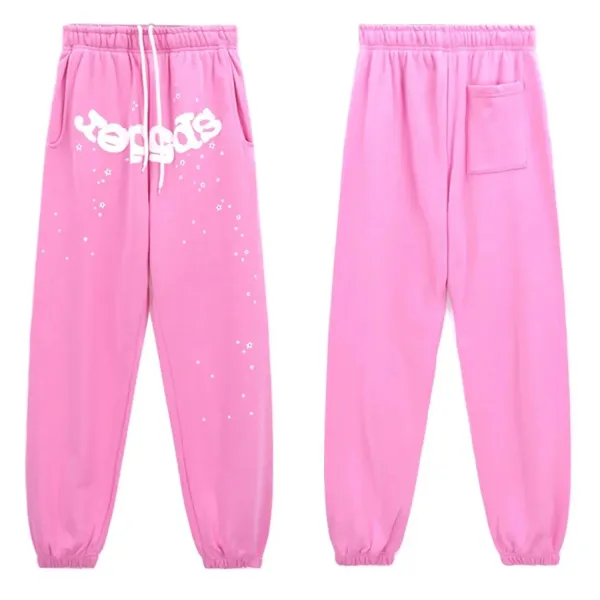 Yeezy Sweatpants Pink Star Print Joggers - 1